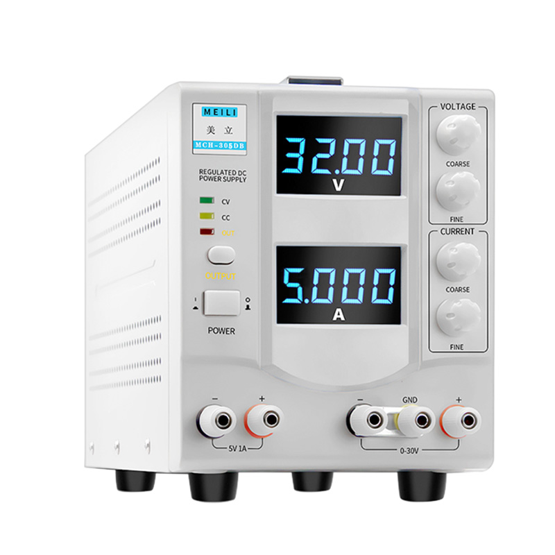 Electronic measuring equipment Adjustable DC Regulated Power Supply Four-digit Display Linear Regulated Power Supply MCH-305DB Size : 110V 