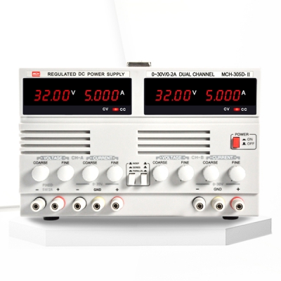 Dual-channel linear DC regulated power supply